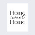 Poster famille Typographie Home