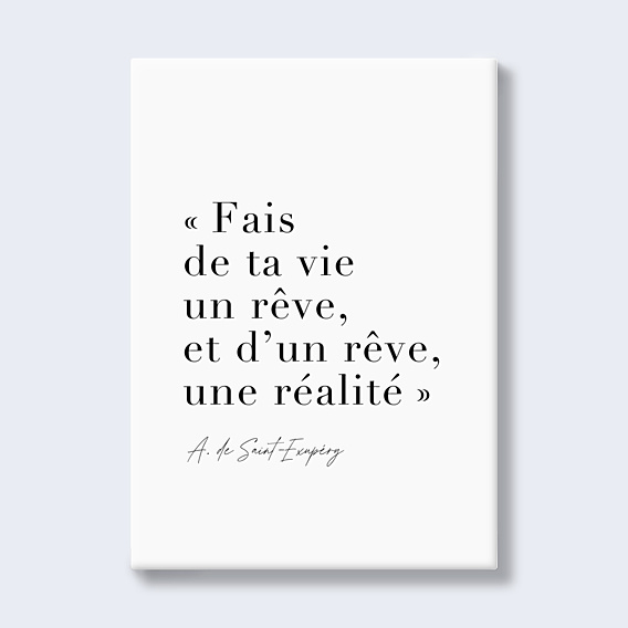 Poster famille Citation Rêve