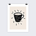 Poster personnalisé Citation Café