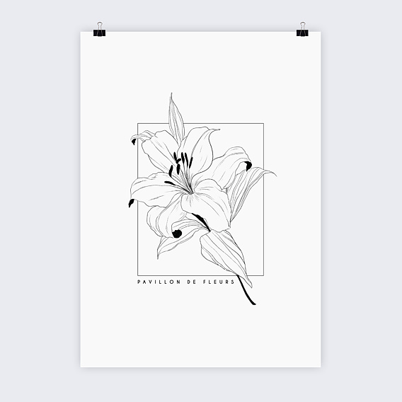 Affiche famille Fleur de Lys Recto