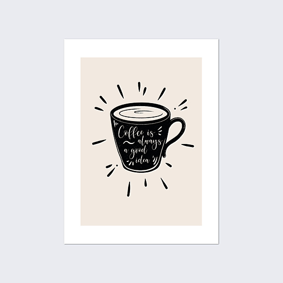 Affiche famille Citation Café