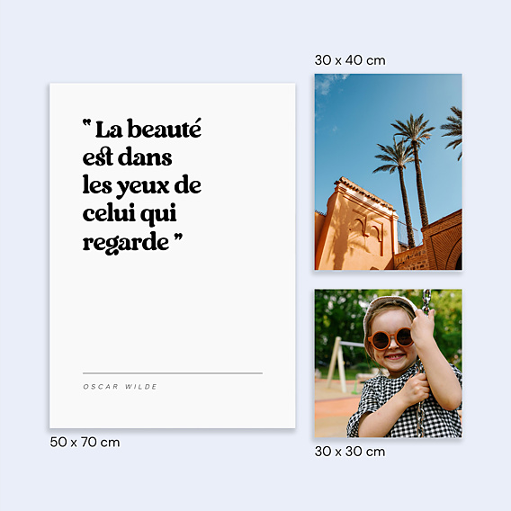 Poster famille Citation Beauté