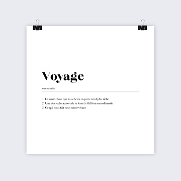 Affiche Dco Dfinition Voyage