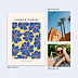Poster famille Fleurs Rétro d'Europe