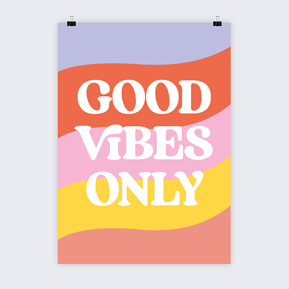 Affiche famille Good Vibes Recto