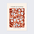 Poster famille Fleurs Rétro d'Amérique
