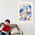 Poster personnalisé Fleurs Rétro d'Asie