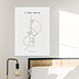 Poster personnalisé Line Art Âme Soeur