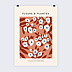 Poster personnalisé Fleurs Rétro d'Amérique Recto