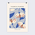 Poster personnalisé Fleurs Rétro d'Asie Recto
