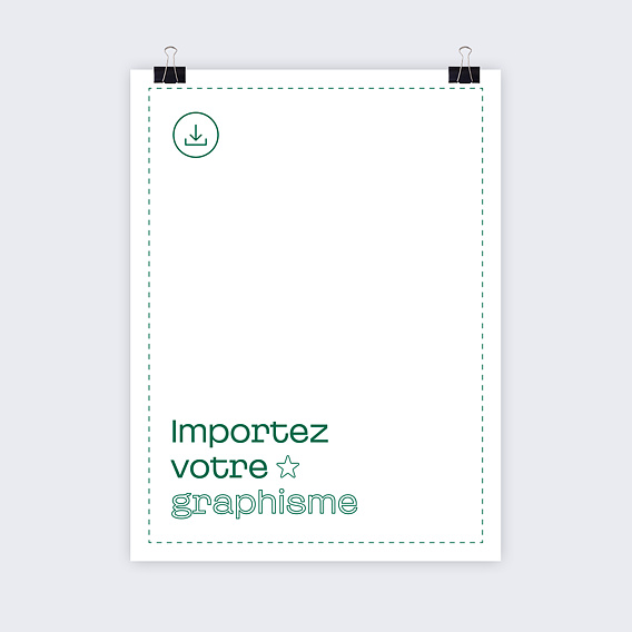 Affiche entreprise Importez votre graphisme