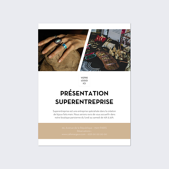 Affiche entreprise Présentation entreprise