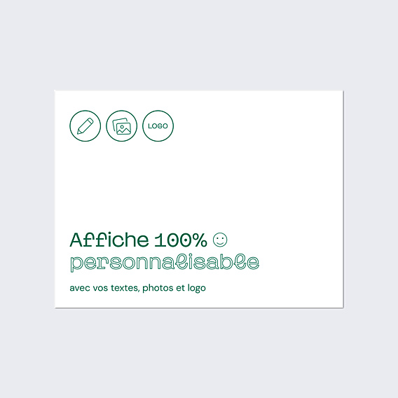 Affiche entreprise 100% Personnalisable Paysage