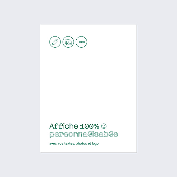 Affiche entreprise 100% personnalisable