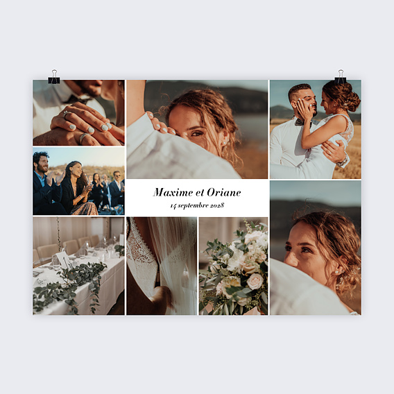 Affiche mariage Belle Soirée
