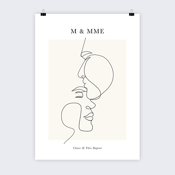 Affiche mariage Lienart âmes sœurs 