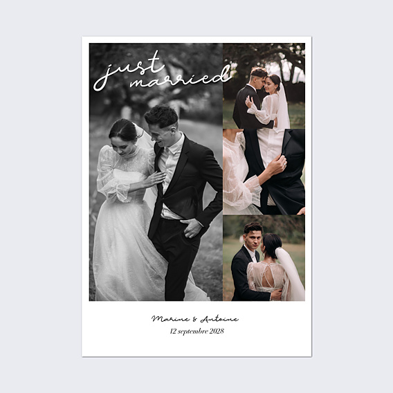 Affiche Mariage Just Married