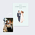 Affiche Mariage Couple minimaliste aligné