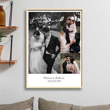 Affiche Mariage Just Married