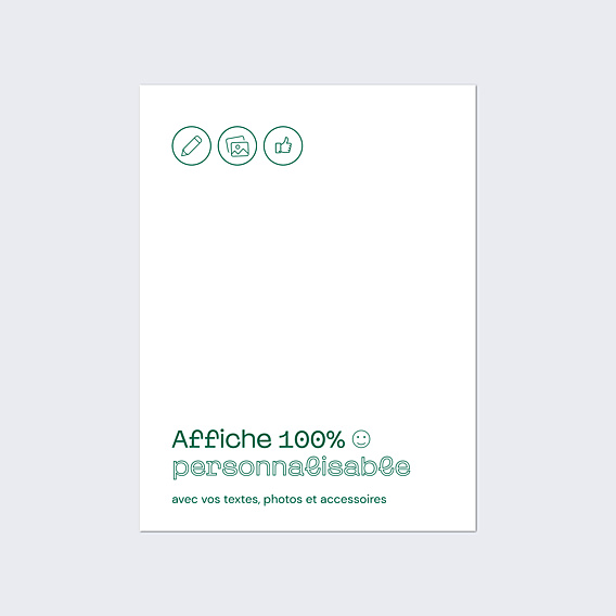 Affiche mariage 100% Personnalisable