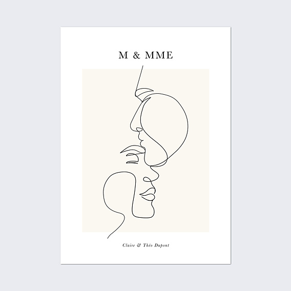Affiche mariage Lienart âmes sœurs