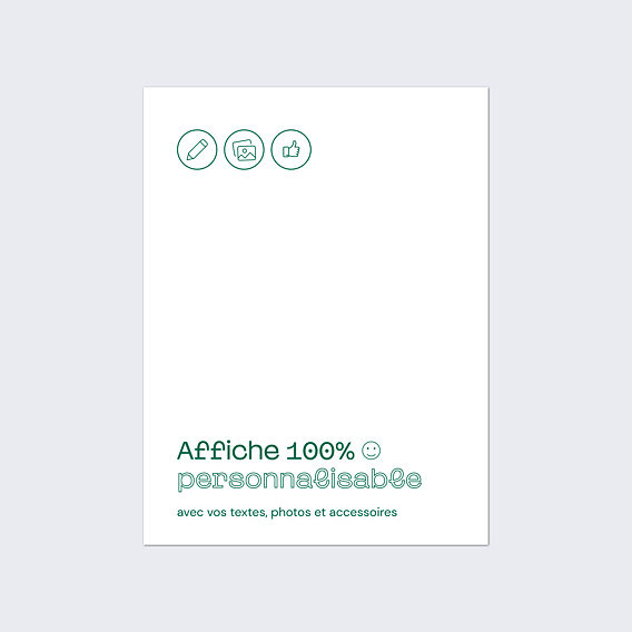 Affiche Mariage 100% Personnalisable