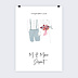 Affiche mariage Illustration Couple Bohème