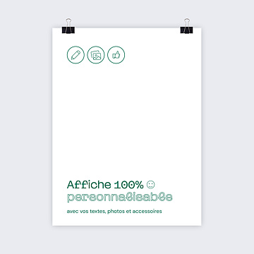 Affiche Mariage  100% Personnalisable