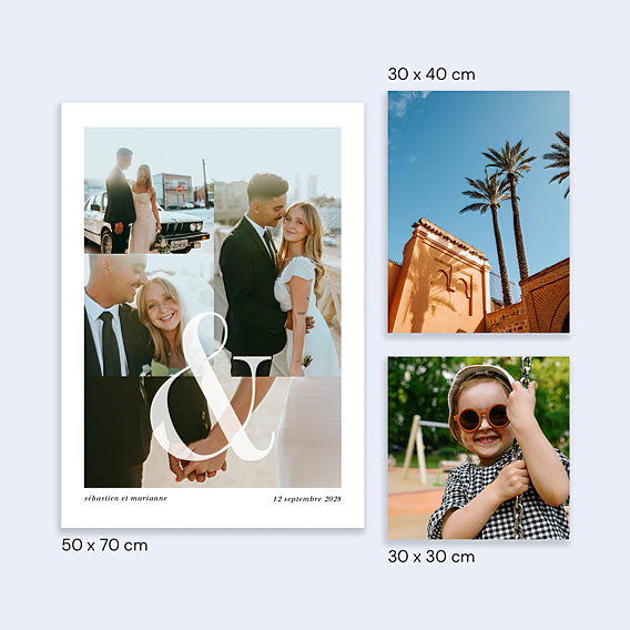 Affiche Mariage Esperluette