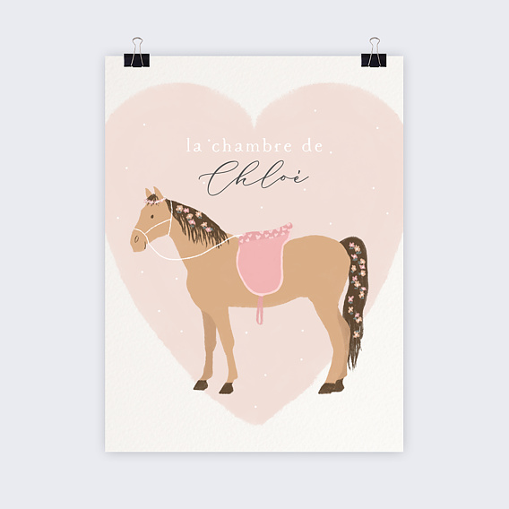 Affiche naissance Grand Cheval