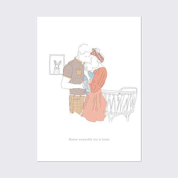 Affiche Naissance Cocon d'Amour