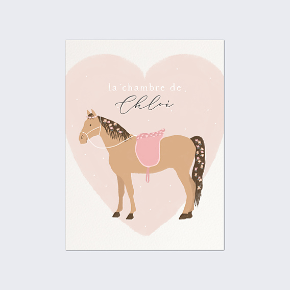 Affiche Naissance Grand Cheval