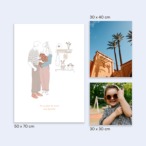 Affiche Naissance Nouvelle Famille