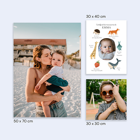 Affiche Naissance Certificat Complet