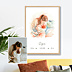 Affiche Naissance Portrait en aquarelle