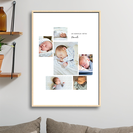 Affiche naissance Pêle-mêle Après 1