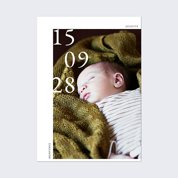 Affiche Naissance La date