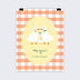 Affiche naissance Famille Oie