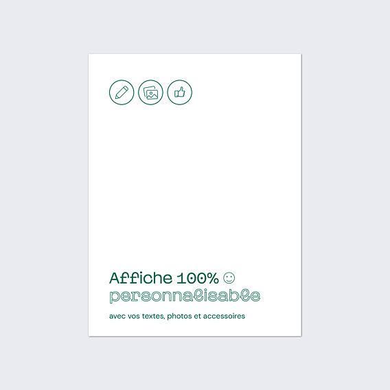 Affiche Naissance 100% Personnalisable