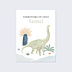 Affiche Naissance Bébé Dinosaure