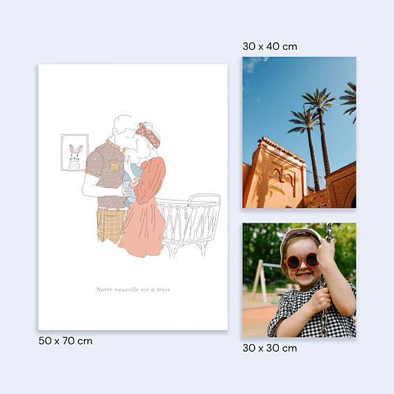 Affiche Naissance Cocon d'Amour