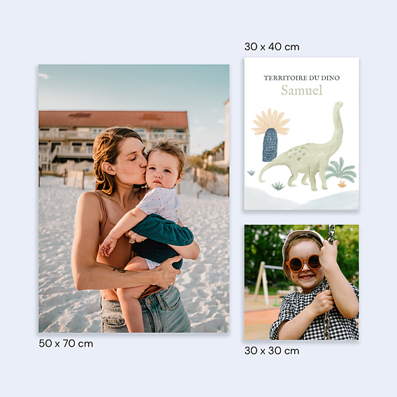 Affiche Naissance Bébé Dinosaure