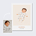 Affiche Naissance Bébé en illustration vectorielle