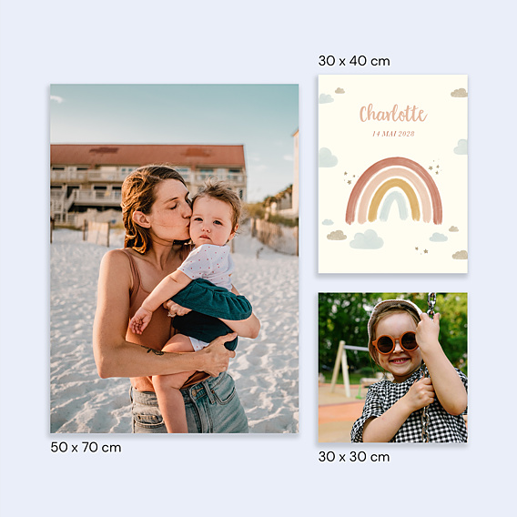 Affiche Naissance Petit Arc-en-ciel