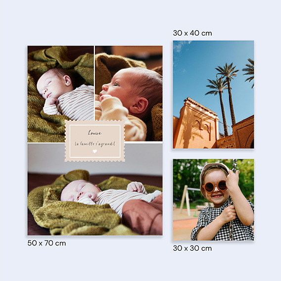 Affiche Naissance Citation famille