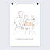 Affiche naissance Bonheur en Famille