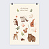Affiche naissance Imagier Fôret Recto