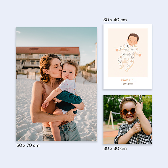 Affiche Naissance Bébé en illustration vectorielle