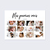 Affiche Naissance Mes premiers mois