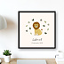 Affiche Naissance Petit Lion